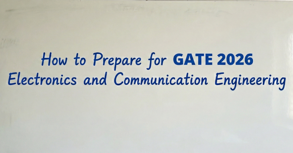 How to Prepare for GATE 2026 Electronics and Communication Engineering